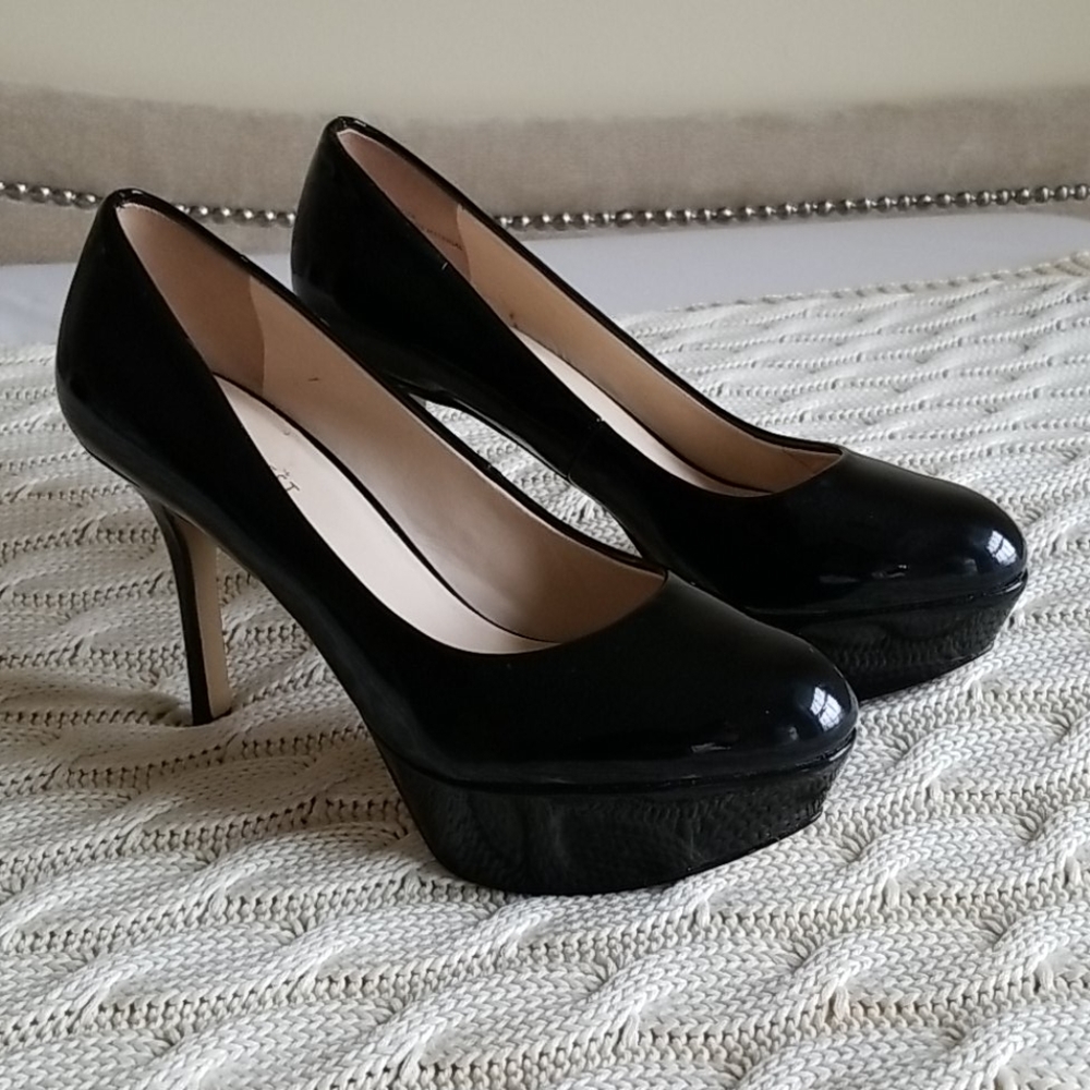 Nine West Patent Platform Pumps